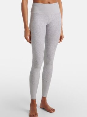 Alo Yoga Alosoft lounge high-rise leggings in gray heather size XS